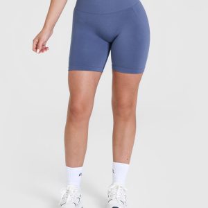Effortless Seamless Shorts Slate Blue