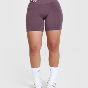 Effortless Seamless Shorts Vintage Purple