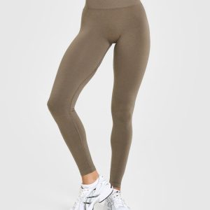 Effortless Seamless Leggings Moss Brown