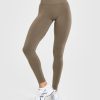 Effortless Seamless Leggings Moss Brown