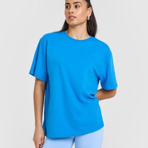 Classic Oversized Lightweight T-Shirt Tropical Blue
