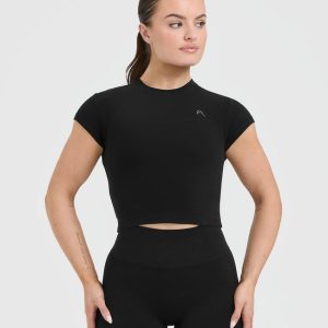 Cotton Icon Baby T-Shirt Black