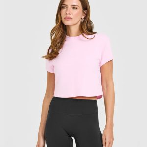 Cotton Relaxed T-Shirt Chalk Pink